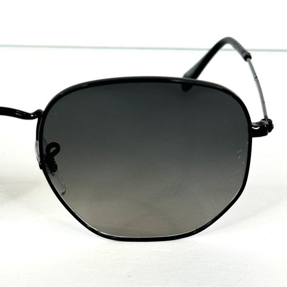 RAY-BAN RB3548 Sunglasses NEW Hexagonal Flat Lenses Black Made In Italy main image 13